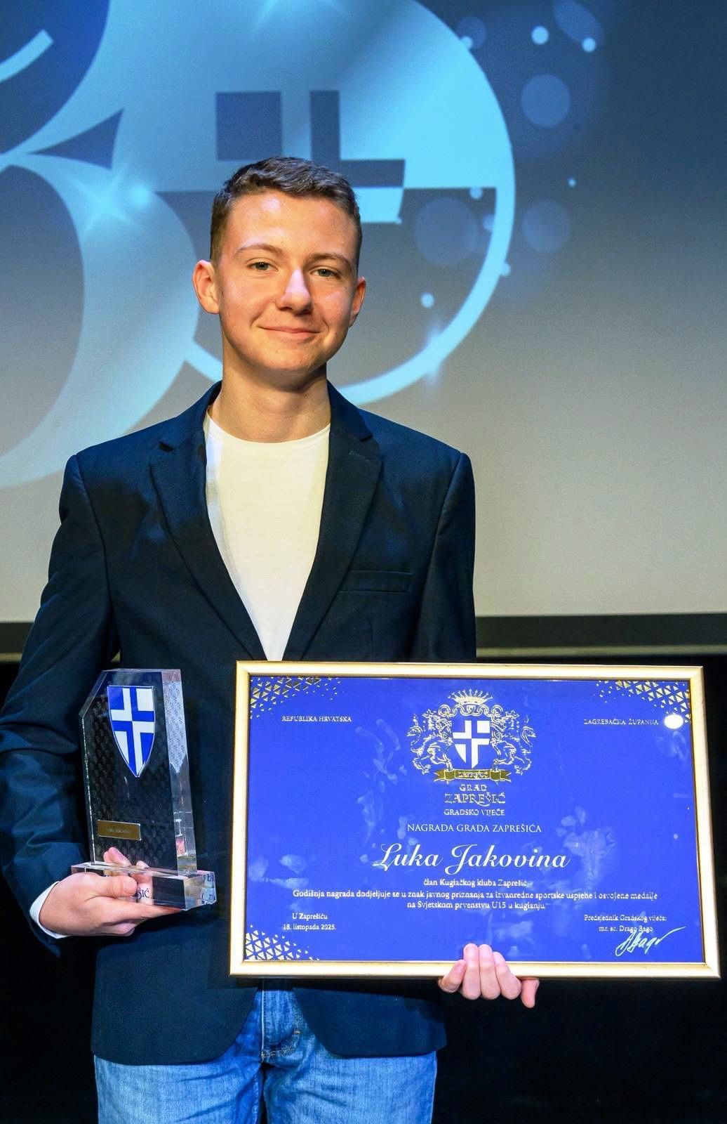 Luka Jakovina dobitnik nagrade grada Zaprešića